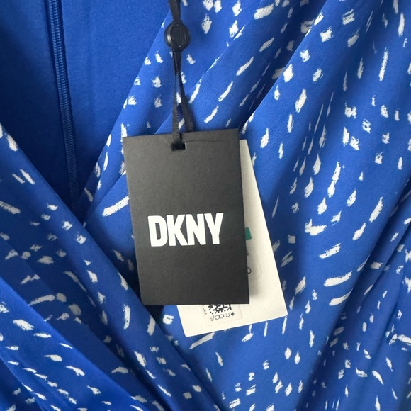 DKNY Blue Patterned Dress - Picture 2 of 7